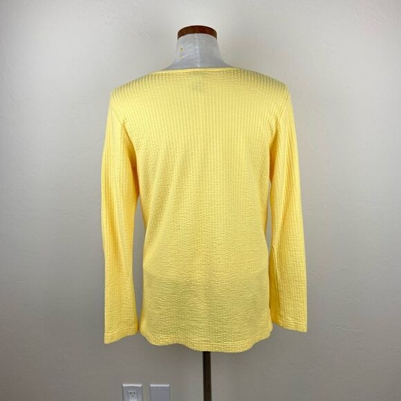 L.L. Bean Cotton Textured Front-Tie Tunic Top - Picture 5 of 6